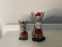 Load image into Gallery viewer, Rosy Eye Christmas Donkey.