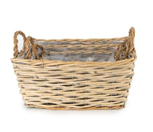 Load image into Gallery viewer, Set of 3 Wicker Planters