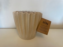 Load image into Gallery viewer, Earthy Natural Bamboo Corrugated Pot