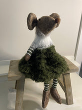 Load image into Gallery viewer, Mouse In Green Fluffy Skirt
