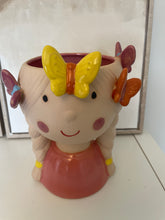 Load image into Gallery viewer, Pink Ceramic Butterfly Girl Vase
