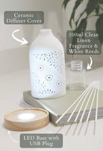 Load image into Gallery viewer, LED Ceramic Reed Diffuser
