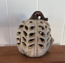 Load image into Gallery viewer, Cream Cut Out Light Up Pumpkin

