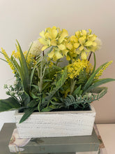 Load image into Gallery viewer, Flower Arrangement in Wooden Planter
