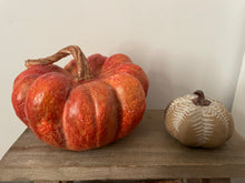 Load image into Gallery viewer, 🎃 Fern Leaf Design Topped Pumpkin
