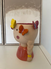 Load image into Gallery viewer, Pink Ceramic Butterfly Girl Vase
