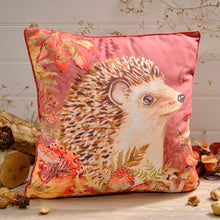Load image into Gallery viewer, Toadstool Tales Hedgehog Cushion
