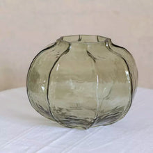 Load image into Gallery viewer, Hammered Glass Vase Green
