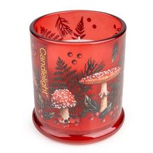 Load image into Gallery viewer, The Large Glass Candle Jar Flora &amp; Fauna Toadstools
