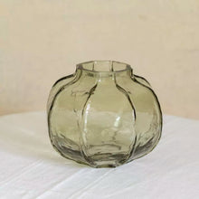 Load image into Gallery viewer, Hammered Glass Vase Green
