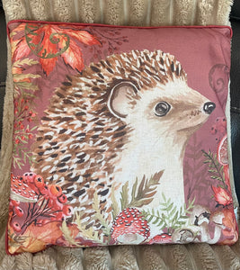 Toadstool Tales Hedgehog Cushion