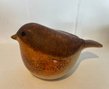 Load image into Gallery viewer, Brown Stoneware Robin Ornament
