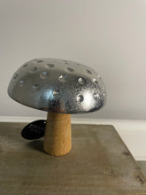 Load image into Gallery viewer, Metal &amp; Mango Wood Toadstool
