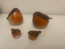 Load image into Gallery viewer, Brown Stoneware Robin Ornament
