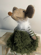 Load image into Gallery viewer, Mouse In Green Fluffy Skirt
