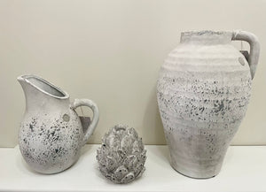 Distressed Grey Vase