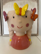 Load image into Gallery viewer, Pink Ceramic Butterfly Girl Vase
