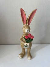 Load image into Gallery viewer, Jasper Rabbit With Tulips.
