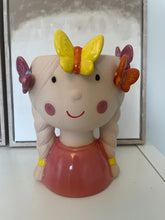 Load image into Gallery viewer, Pink Ceramic Butterfly Girl Vase
