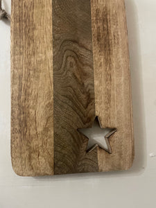Cut Out Star Wooden Board