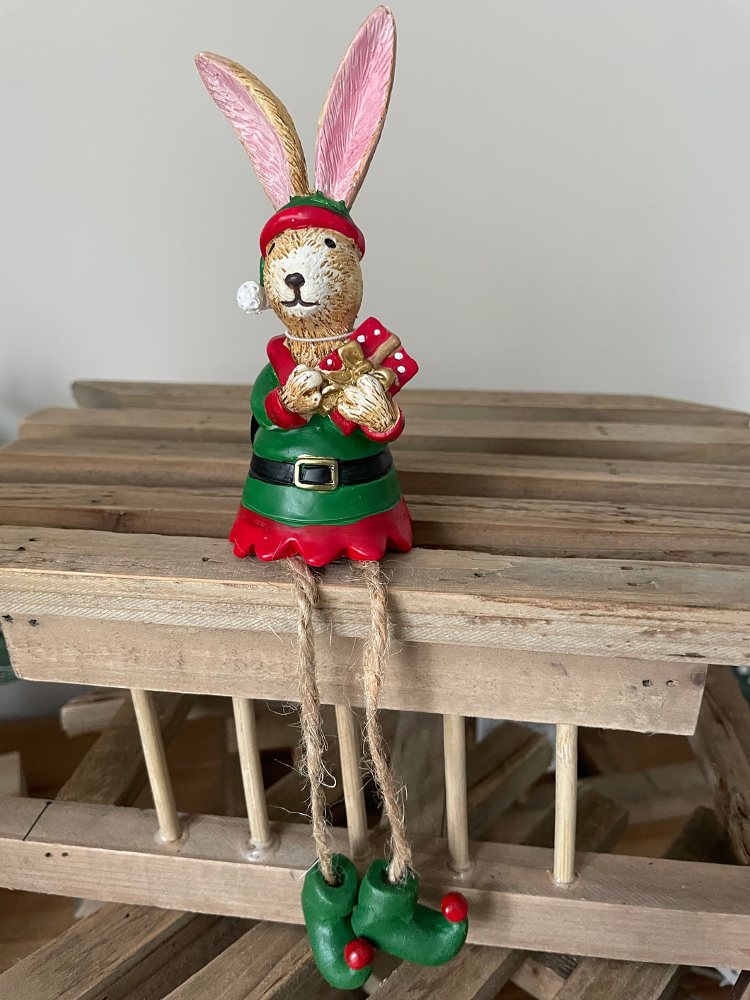 Sitting Elf Bunny