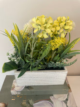 Load image into Gallery viewer, Flower Arrangement in Wooden Planter
