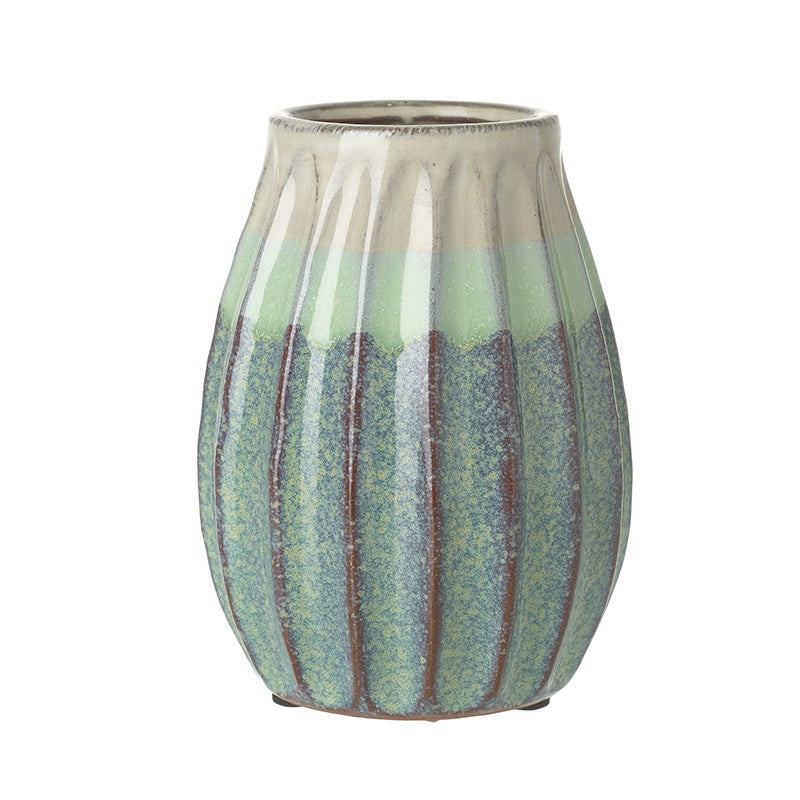 Ceramic Vase Green & Blue