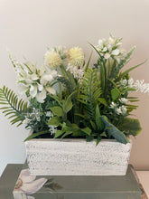 Load image into Gallery viewer, Flower Arrangement in Wooden Planter
