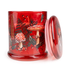 Load image into Gallery viewer, The Large Glass Candle Jar Flora &amp; Fauna Toadstools
