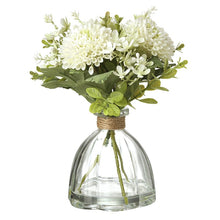 Load image into Gallery viewer, White Flowers In Glass Vase
