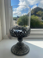 Load image into Gallery viewer, White Metal Base Candle Holder
