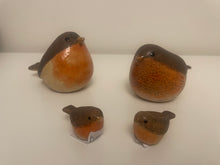 Load image into Gallery viewer, Brown Stoneware Robin Ornament
