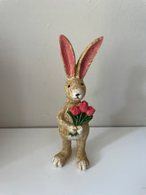 Load image into Gallery viewer, Jasper Rabbit With Tulips.
