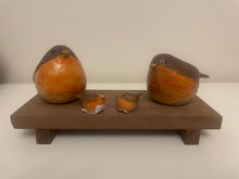 Load image into Gallery viewer, Brown Stoneware Robin Ornament
