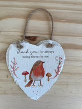 Load image into Gallery viewer, Countryside Woodland Animal Slate Heart.
