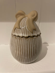 🐇Porcelain Egg Jar With Bow