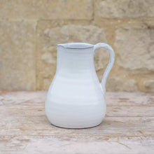 Load image into Gallery viewer, ☀️ Glazed Jug White Tall
