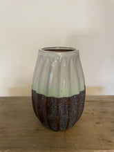 Load image into Gallery viewer, Ceramic Vase Green &amp; Blue

