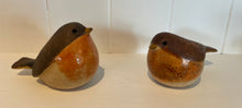 Load image into Gallery viewer, Brown Stoneware Robin Ornament
