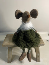 Load image into Gallery viewer, Mouse In Green Fluffy Skirt
