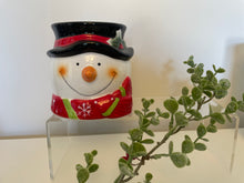 Load image into Gallery viewer, Ceramic Snowman With Candle
