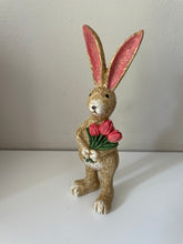 Load image into Gallery viewer, Jasper Rabbit With Tulips.
