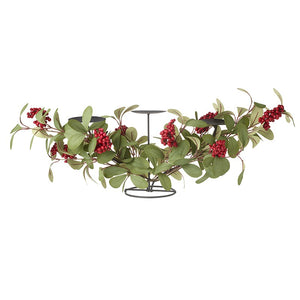 Red Berries & Green Leaf Centre Piece