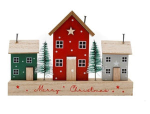 Christmas Wooden  House Decoration