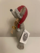 Load image into Gallery viewer, STANDING MOUSE WITH SANTA HAT &amp; BOW
