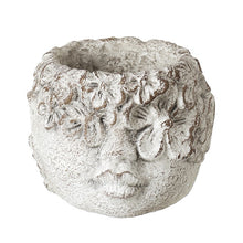Load image into Gallery viewer, Cement Flower Girl Pot
