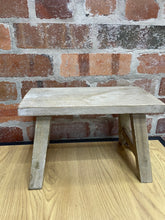 Load image into Gallery viewer, Natural Wood Decorative Bench
