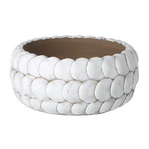 White Scallop Pot