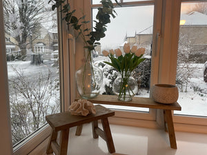 Natural Wood Decorative Bench