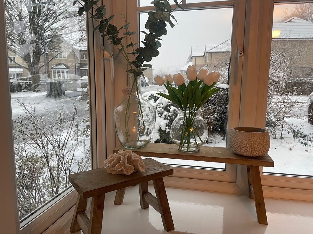 Natural Wood Decorative Bench
